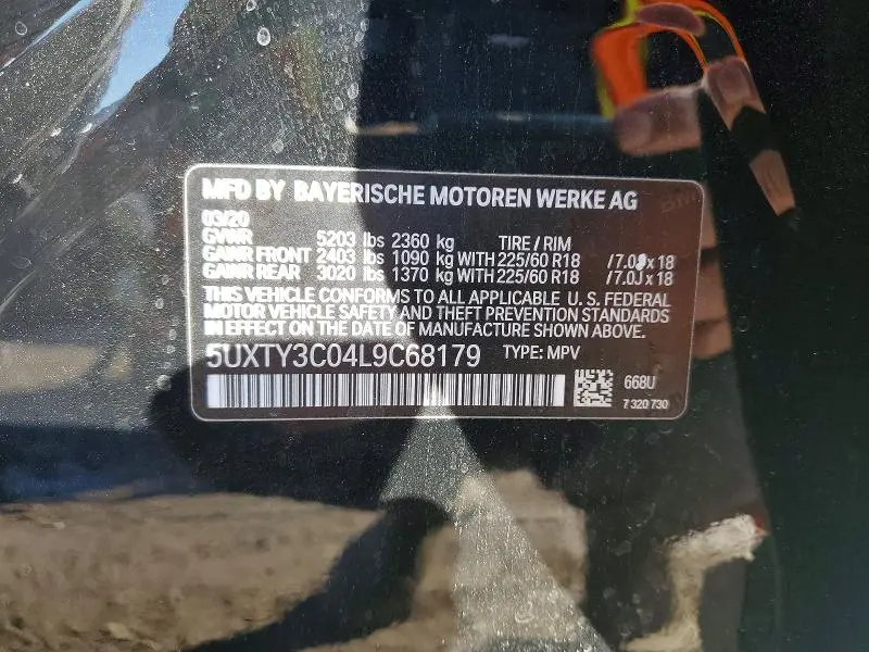 2020 BMW X3 SDRIVE30I  