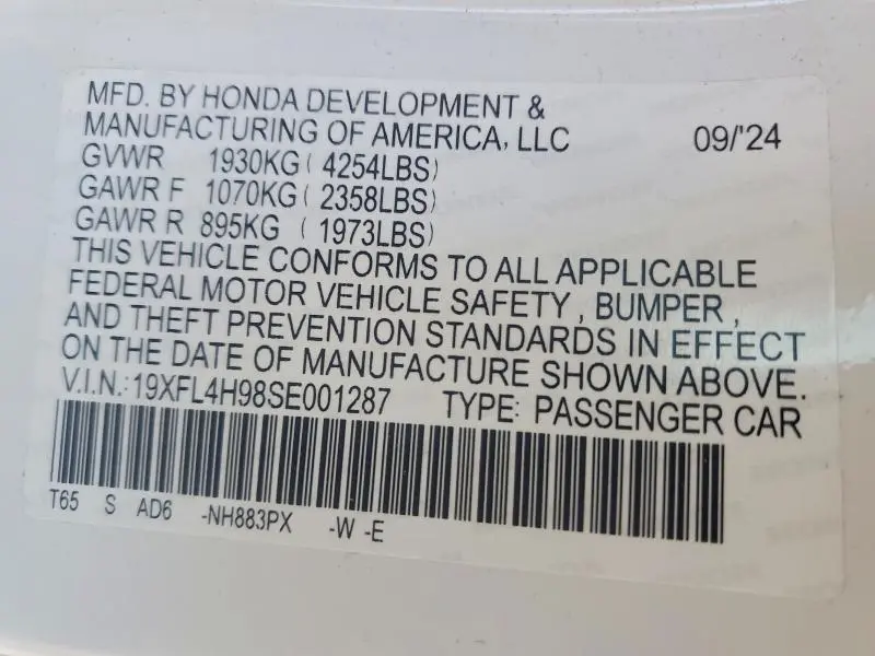 2025 HONDA CIVIC SPORT TOURING  