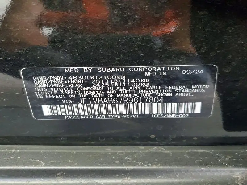 2024 SUBARU WRX PREMIUM  