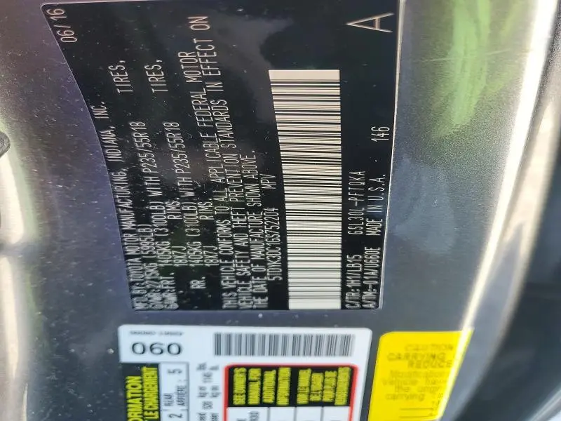 2016 TOYOTA SIENNA XLE  