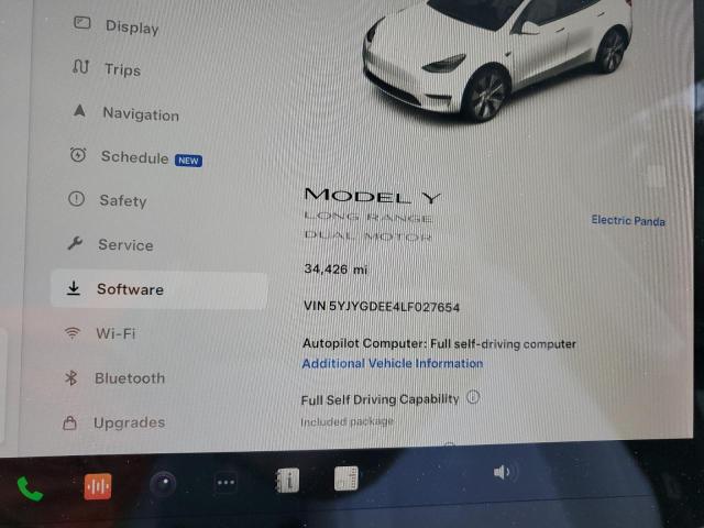 2020 TESLA MODEL Y 