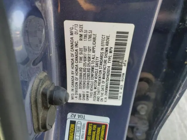 2013 HONDA CR-V EXL  