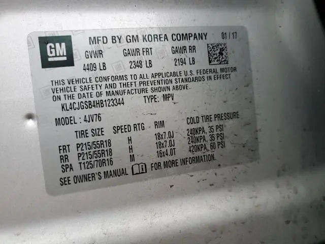 2017 BUICK ENCORE ESSENCE  