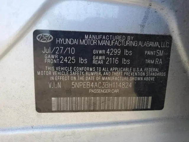2011 HYUNDAI SONATA GLS  