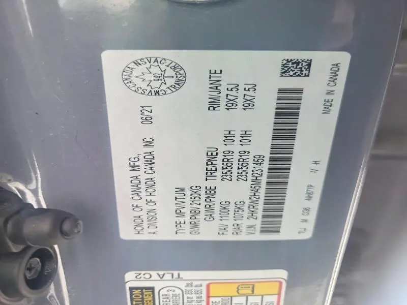 2021 HONDA CR-V SPORT  