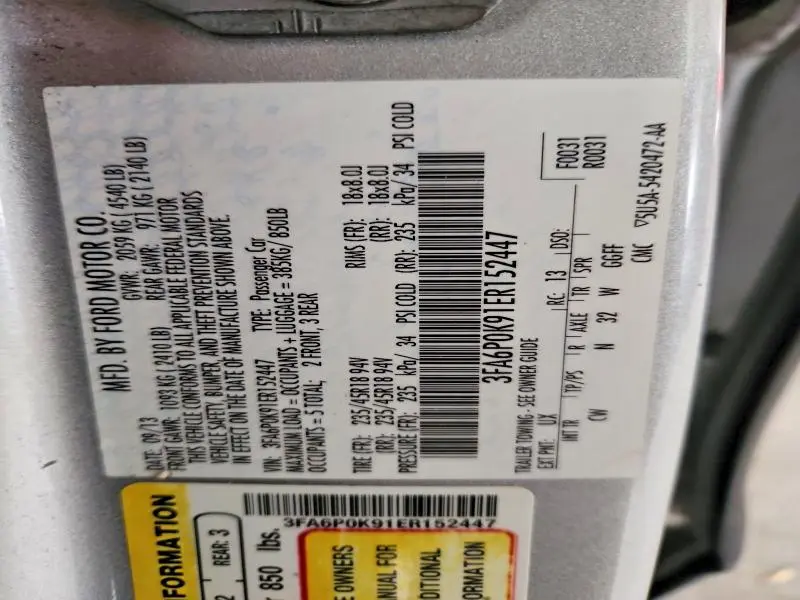 2014 FORD FUSION TITANIUM  