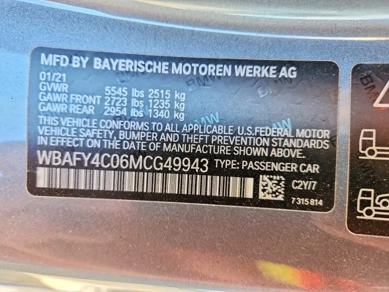 2021 BMW M850XI   