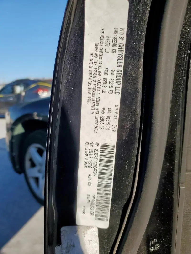 2010 DODGE CHARGER SXT  