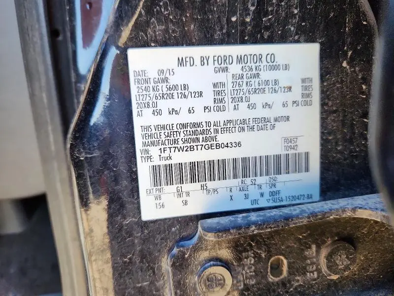2016 FORD F250 SUPER DUTY  