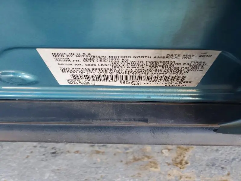 2013 MITSUBISHI OUTLANDER SPORT ES  