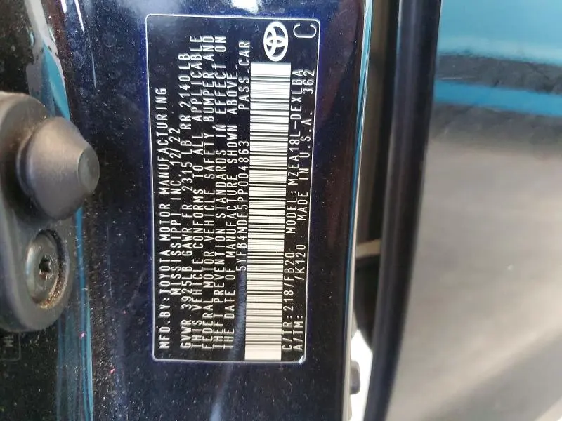 2023 TOYOTA COROLLA LE  