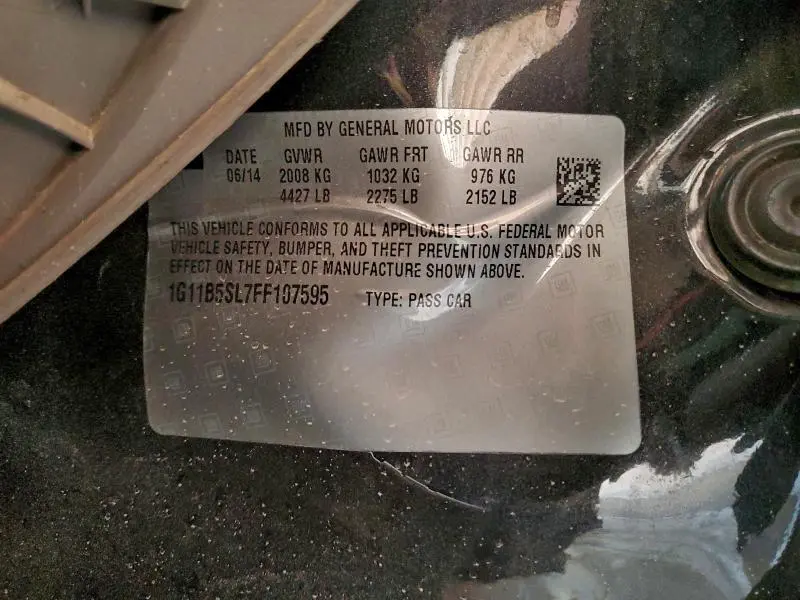 2015 CHEVROLET MALIBU LS  