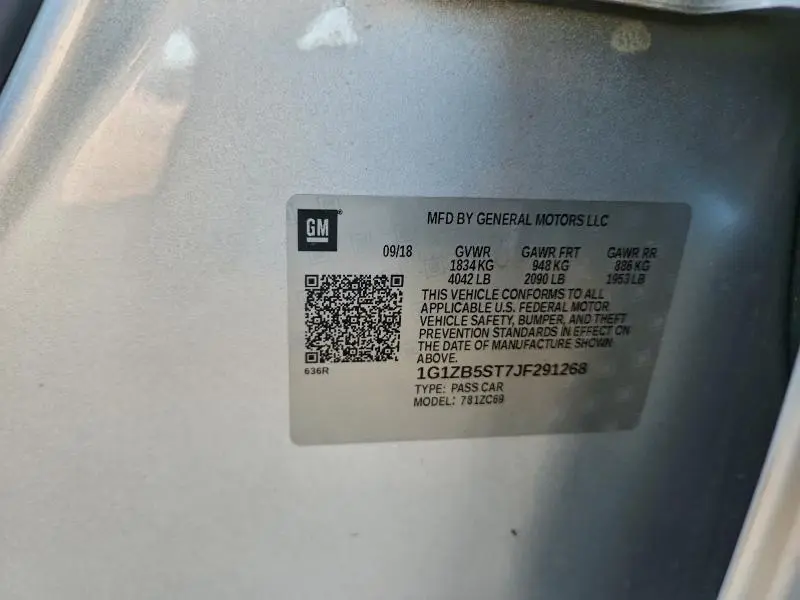 2018 CHEVROLET MALIBU LS  