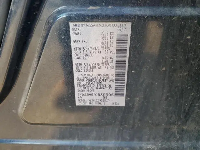 2015 NISSAN PATHFINDER S  