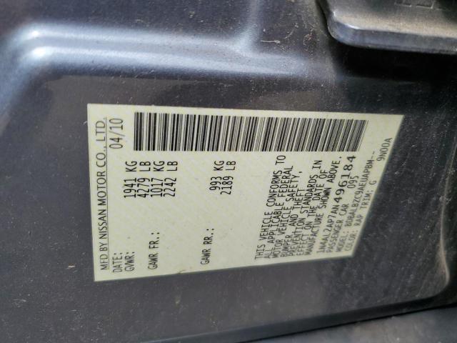 2010 NISSAN ALTIMA BASE