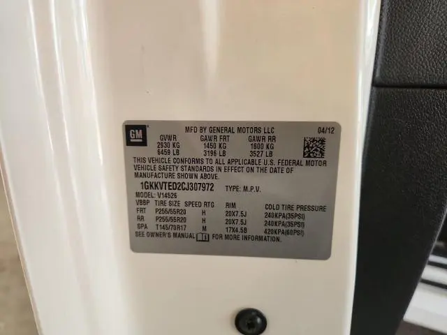 2012 GMC ACADIA DENALI  