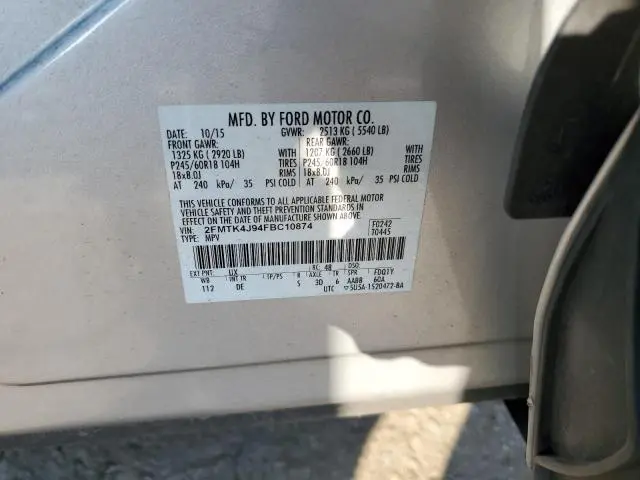2015 FORD EDGE SEL  
