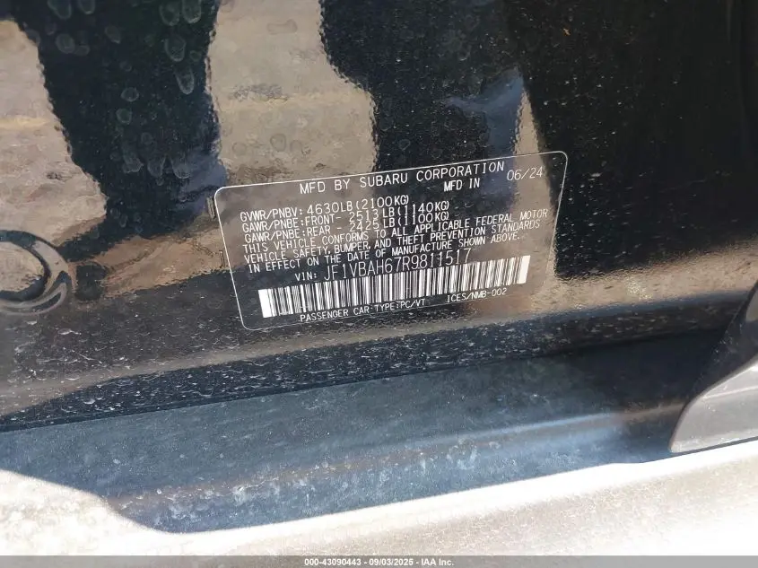 2024 SUBARU WRX PREMIUM