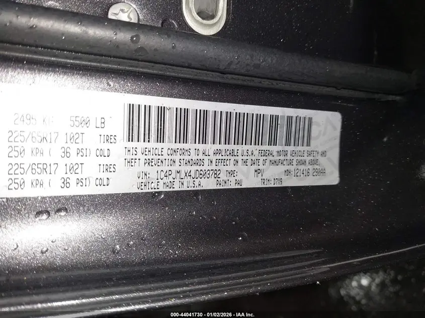 2018 JEEP CHEROKEE LATITUDE PLUS 4X4