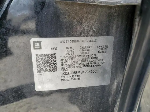 2019 CHEVROLET CRUZE LS  