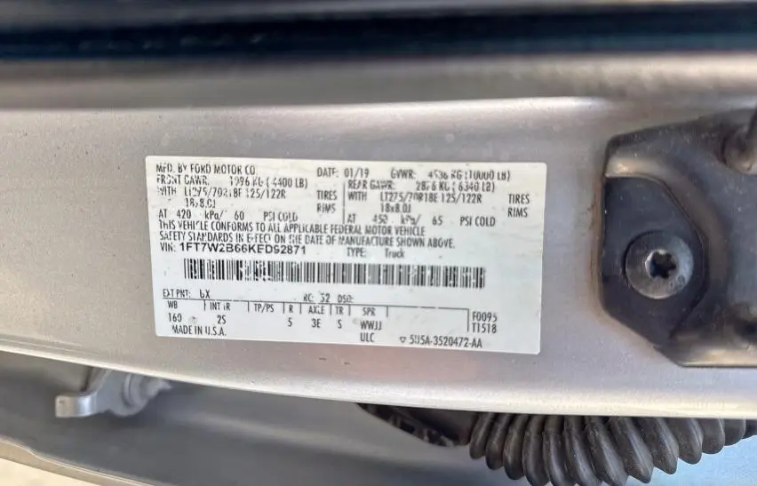 2019 FORD F250 SUPER DUTY  