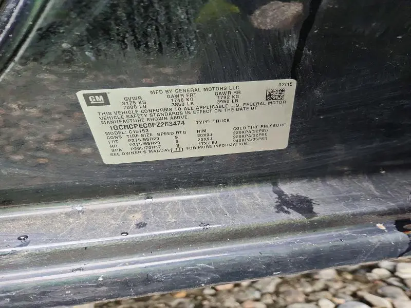 2015 CHEVROLET SILVERADO C1500  