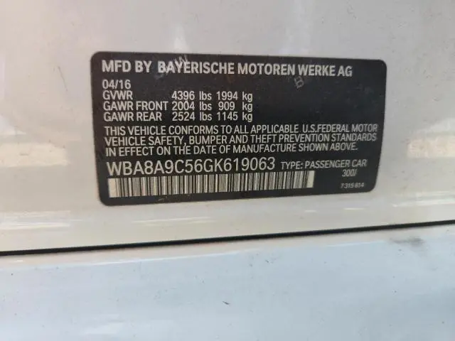 2016 BMW 320 I  