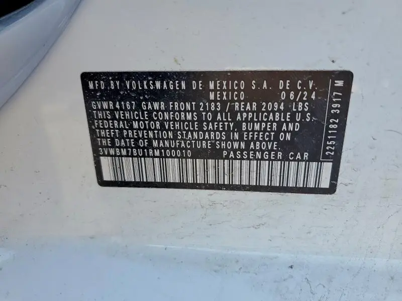 2024 VOLKSWAGEN JETTA SPORT  