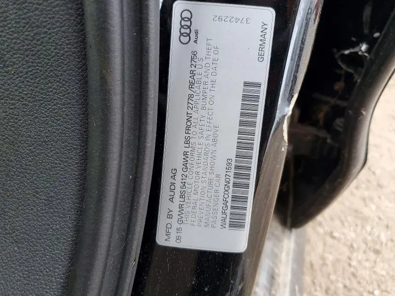 2016 AUDI A6   