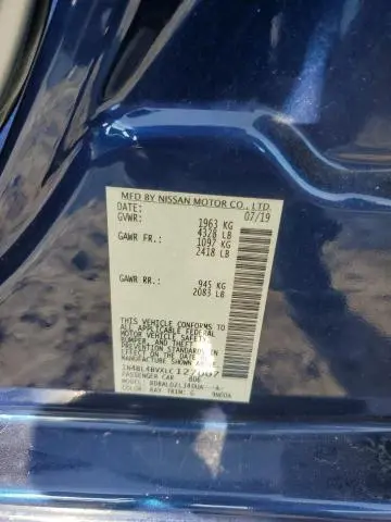 2020 NISSAN ALTIMA S  