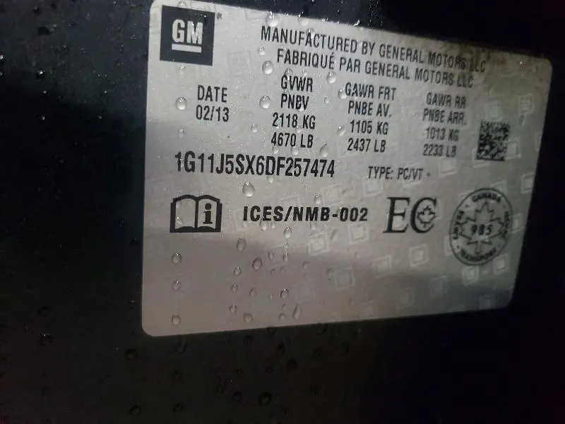 2013 CHEVROLET MALIBU LTZ  