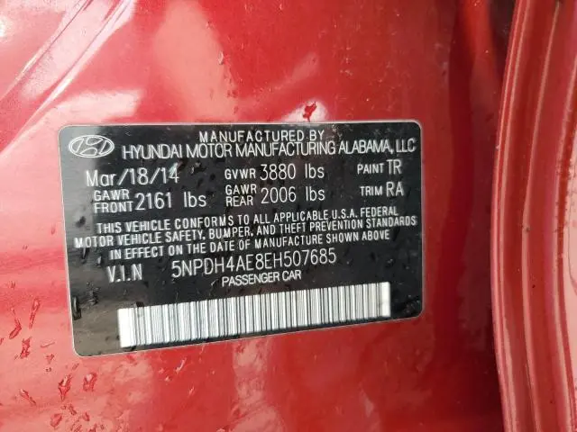 2014 HYUNDAI ELANTRA SE  