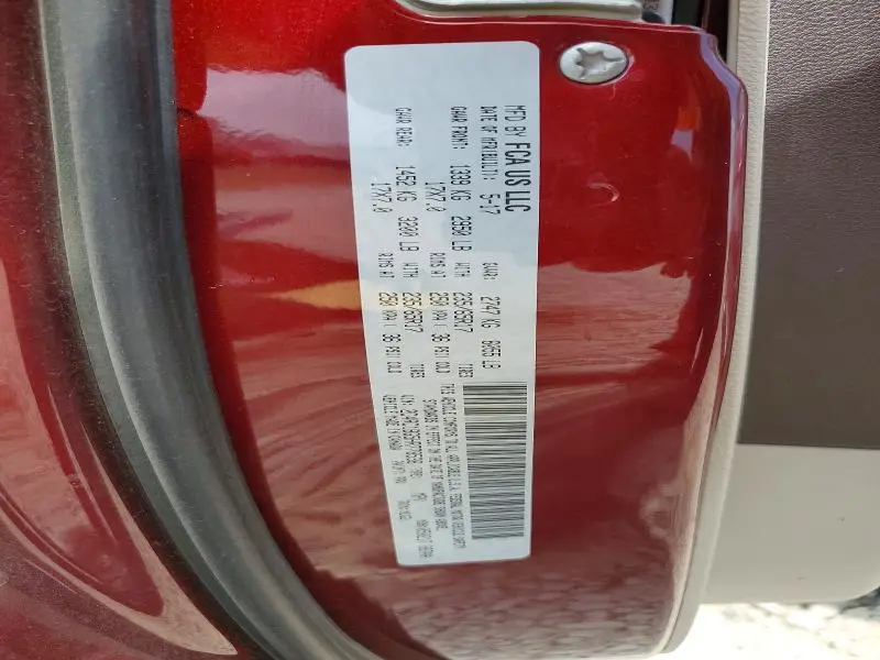 2017 CHRYSLER PACIFICA TOURING L  