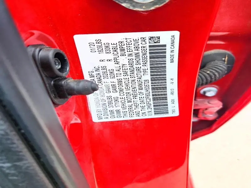 2020 HONDA CIVIC SPORT  