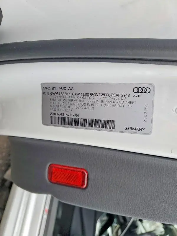 2019 AUDI A7 PREMIUM PLUS S-LINE  