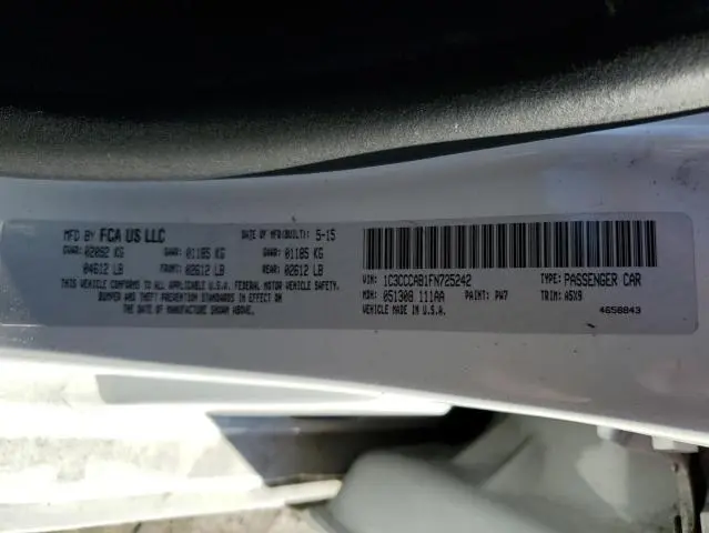 2015 CHRYSLER 200 LIMITED  