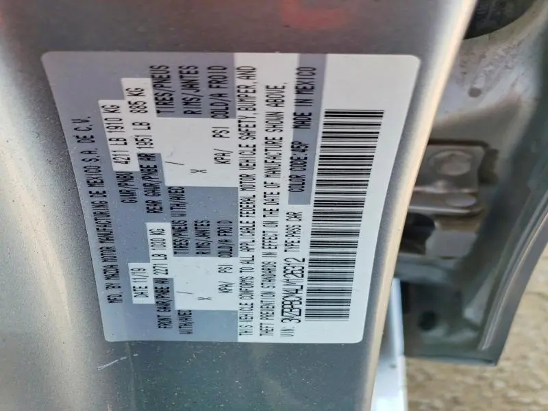 2020 MAZDA 3 SELECT  