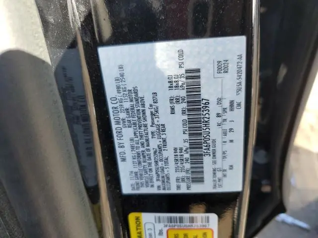 2017 FORD FUSION TITANIUM PHEV  