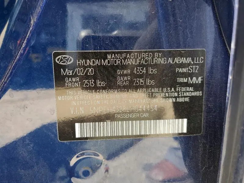 2020 HYUNDAI SONATA LIMITED  
