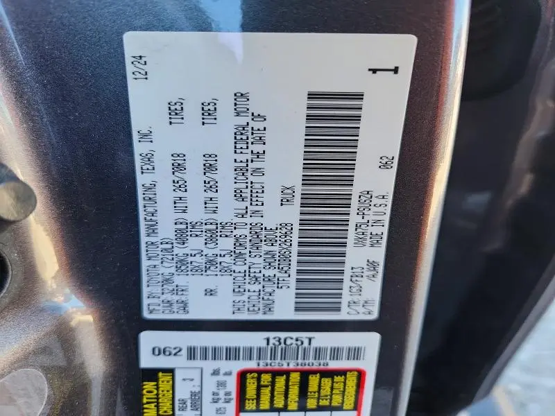 2025 TOYOTA TUNDRA SR5  