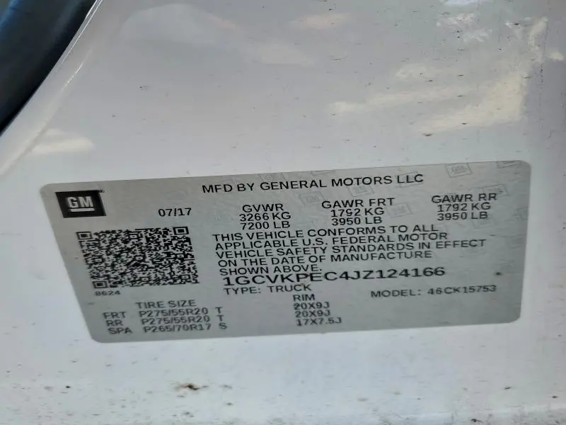 2018 CHEVROLET SILVERADO K1500 CUSTOM  