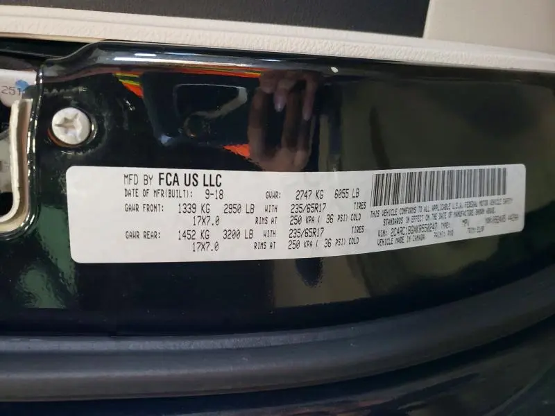 2019 CHRYSLER PACIFICA TOURING L  