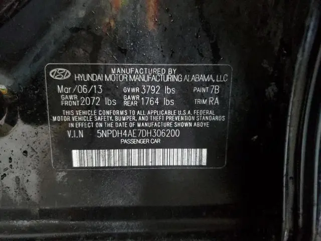 2013 HYUNDAI ELANTRA GLS  