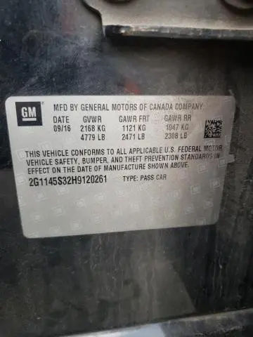 2017 CHEVROLET IMPALA PREMIER  