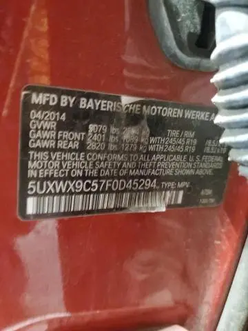 2015 BMW X3 XDRIVE28I  