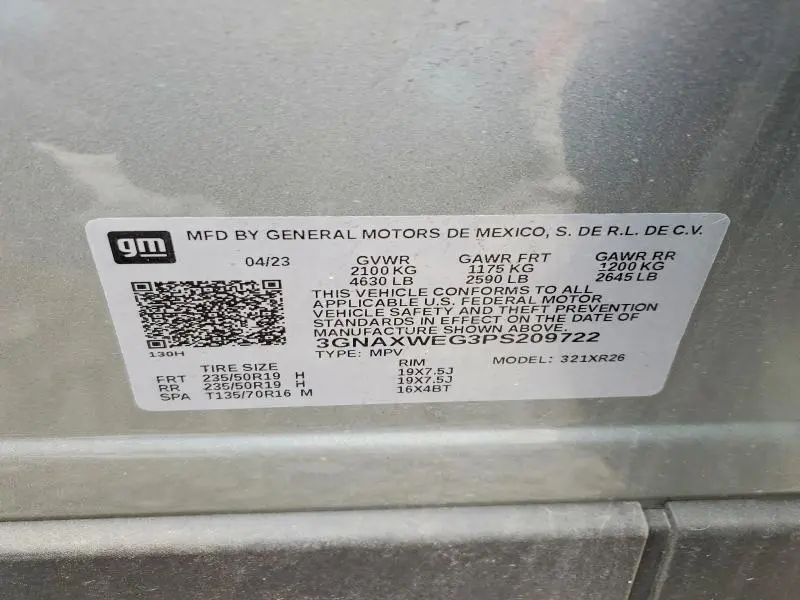 2023 CHEVROLET EQUINOX RS  