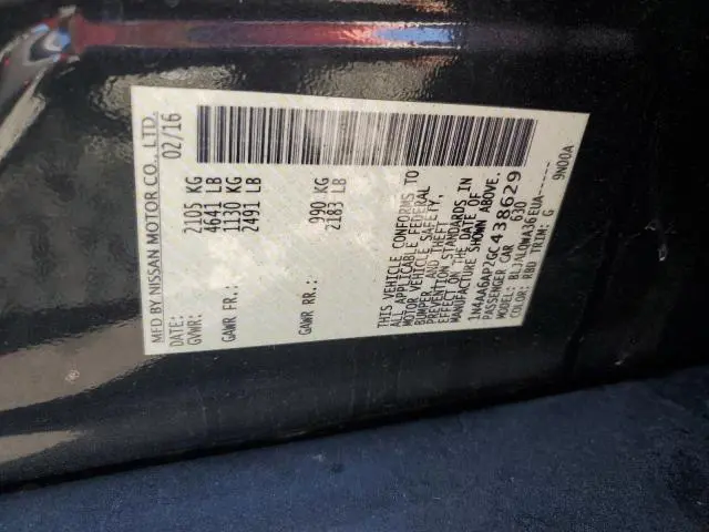 2016 NISSAN MAXIMA 3.5S  