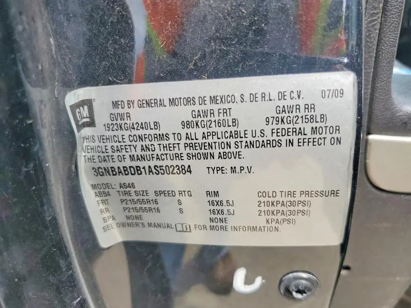 2010 CHEVROLET HHR LT  