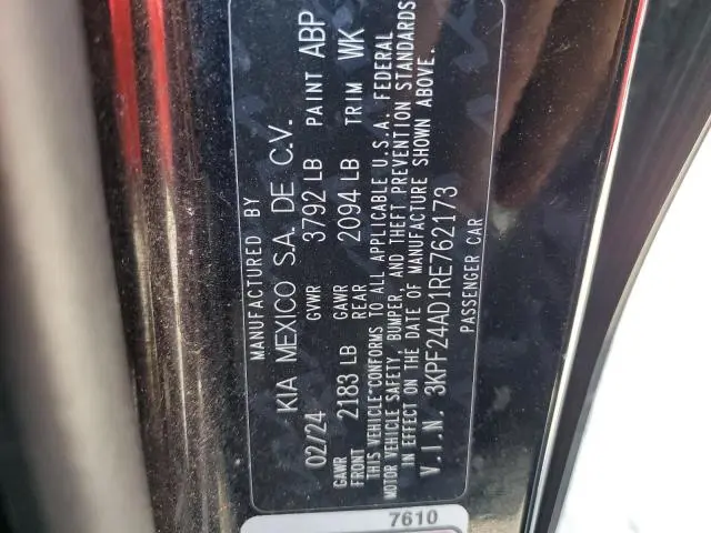 2024 KIA FORTE LX  