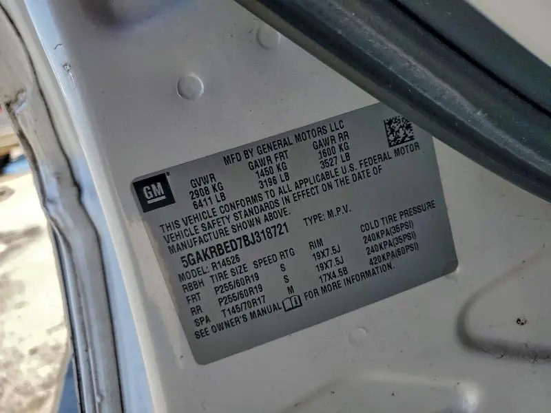 2011 BUICK ENCLAVE CXL  